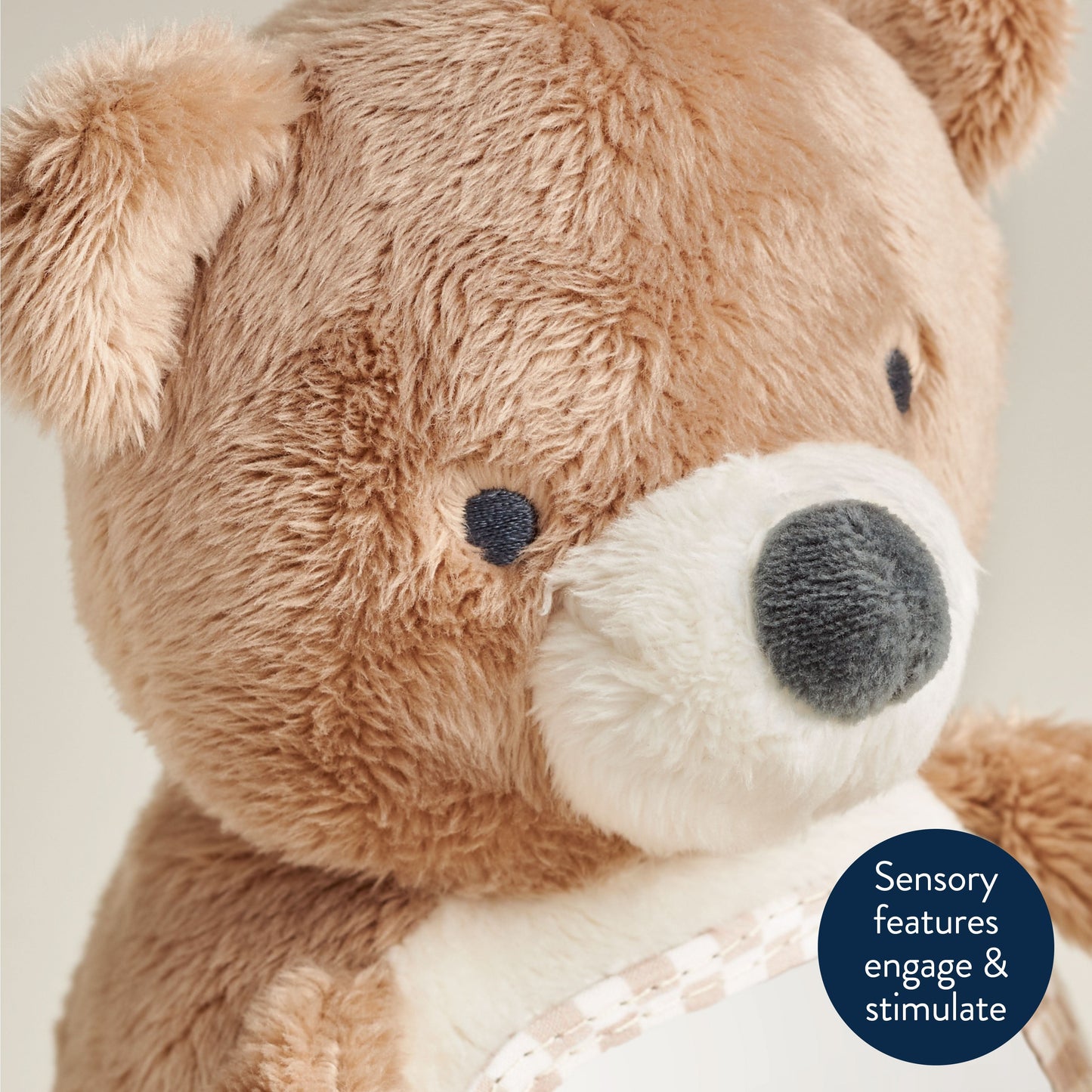 Itzy Bitzy Mirror™ Sensory Tummy Time Mirror - Theo the Bear