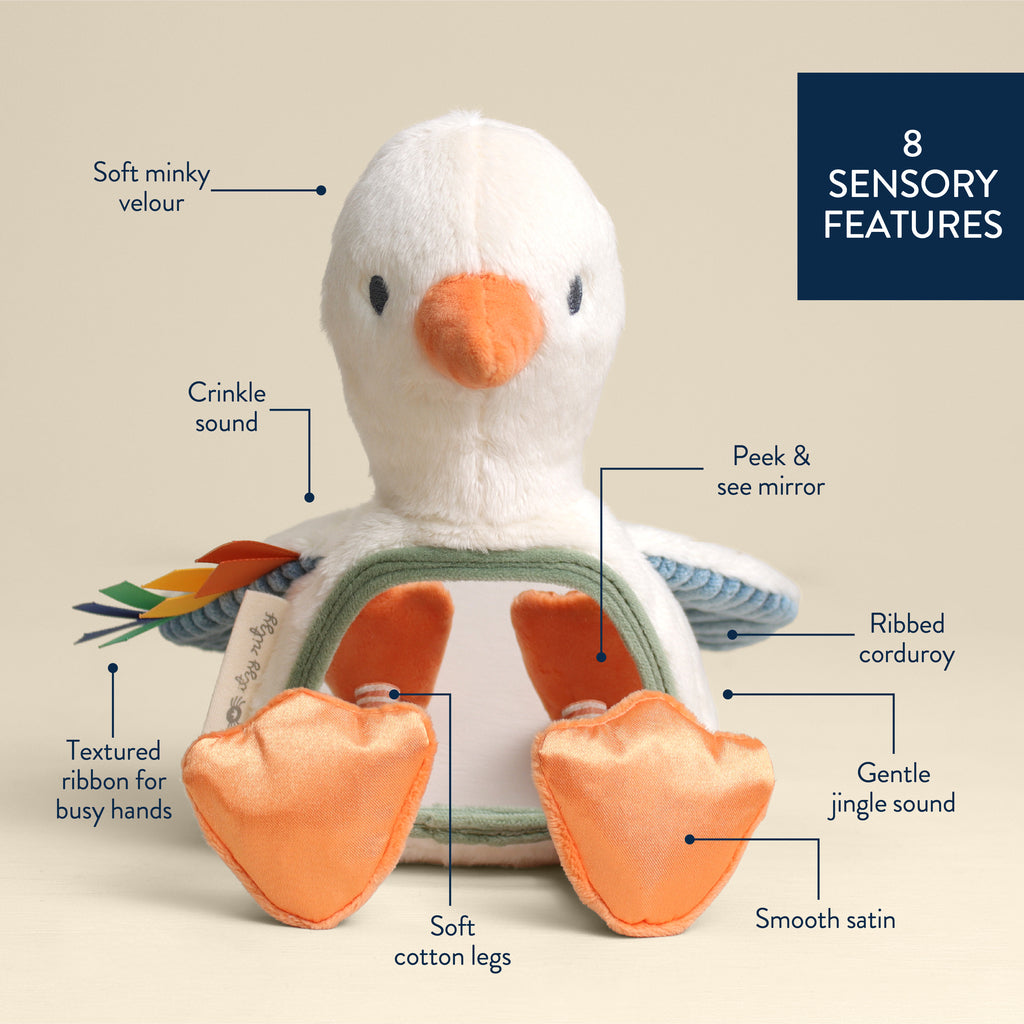 Gracie the Goose Tummy Time Mirror