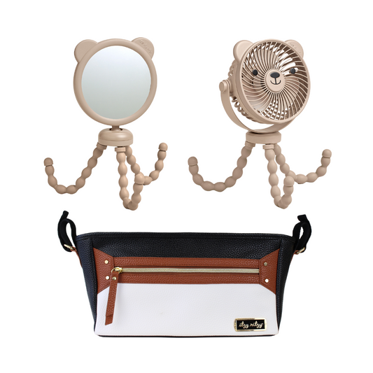 Bear Stroller Essentials Bundle - Coffee & Cream