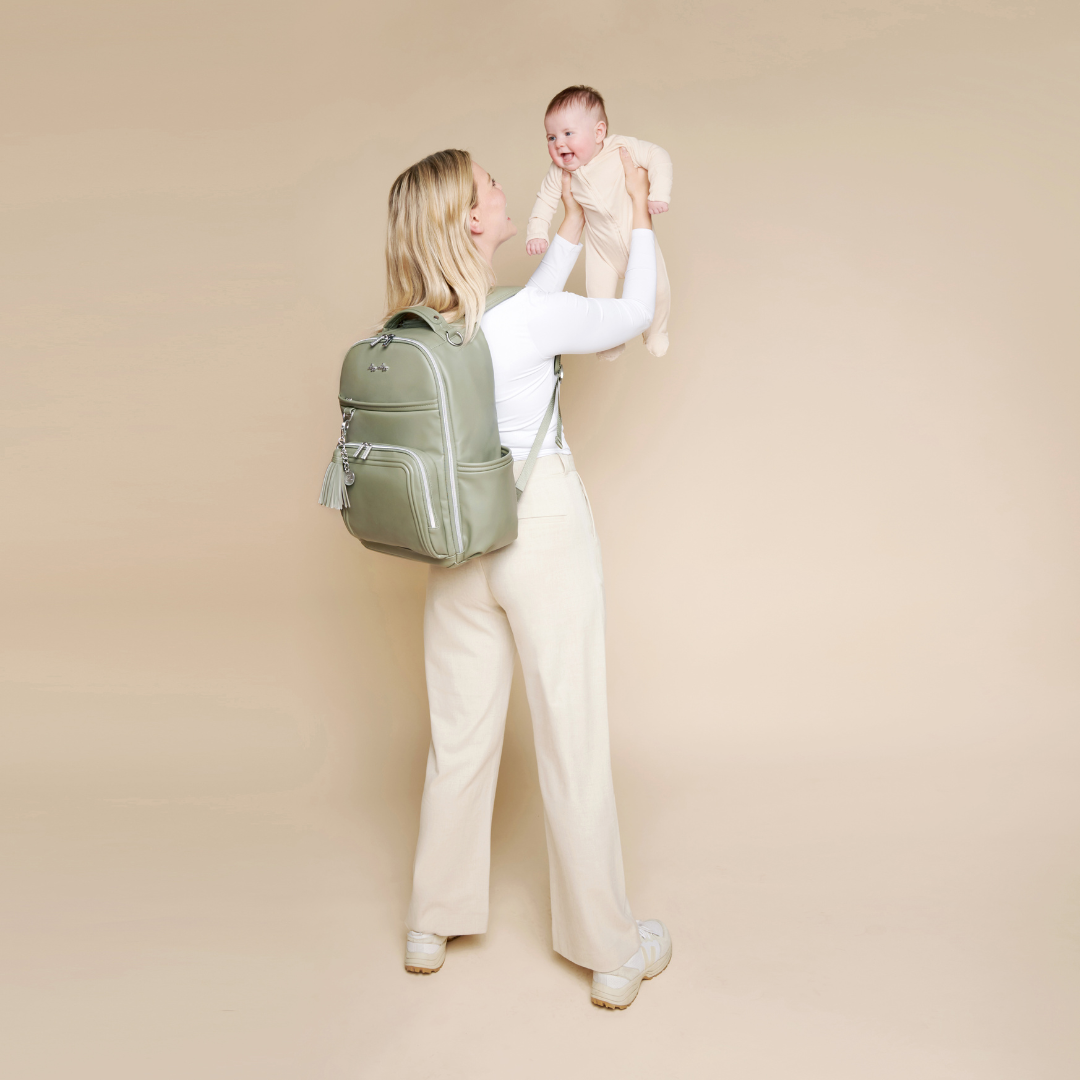 Boss Plus™ Large Diaper Bag Backpack Diaper Bag Itzy Ritzy® Matcha