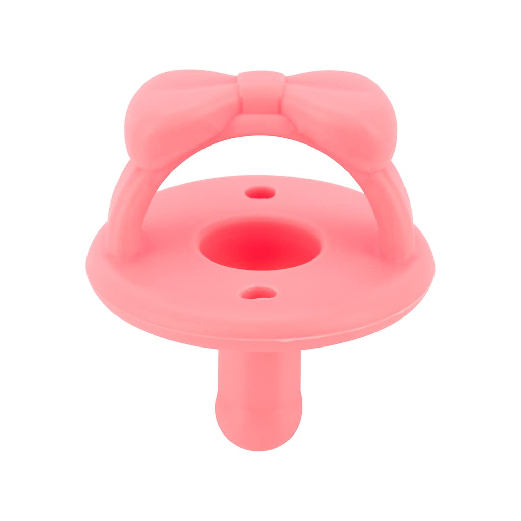 Sweetie Soother™ - Pacifier 2-Pack Pacifiers & Loveys Itzy Ritzy Guava and Dragon Fruit Bows