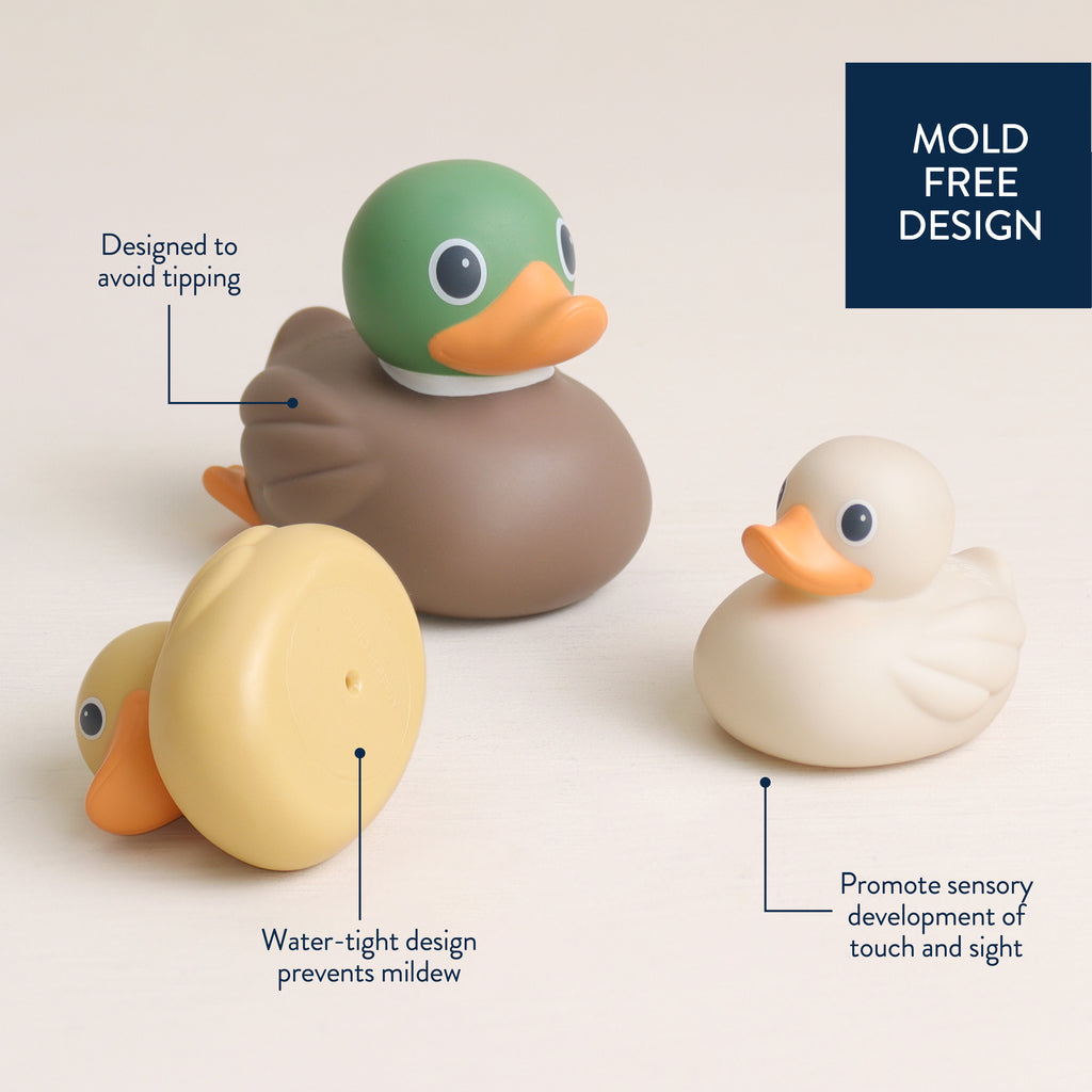 Itzy Ducky Family™ Bath Toy Set Mallard Family
