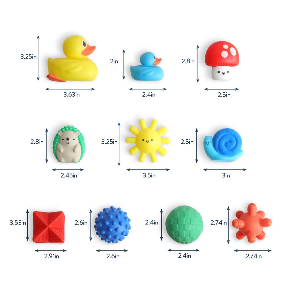 Itzy Splash Gift Set™ 10-Piece Bath Toys – Itzy Ritzy