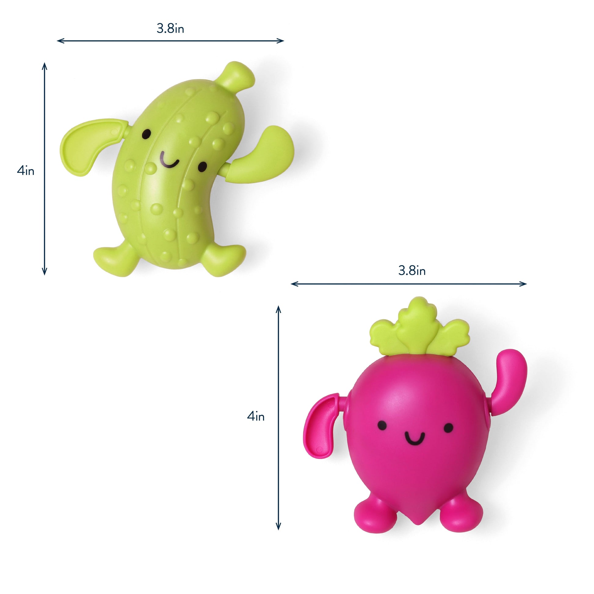 Silly Swimmers™ Bath Set - Parker the Pickle & Blake the Beet