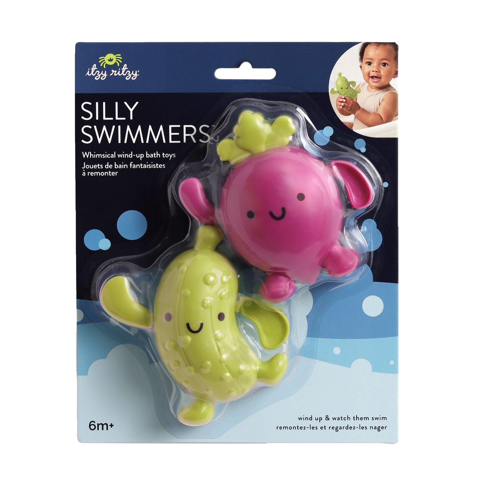 Silly Swimmers™ Bath Set - Parker the Pickle & Blake the Beet