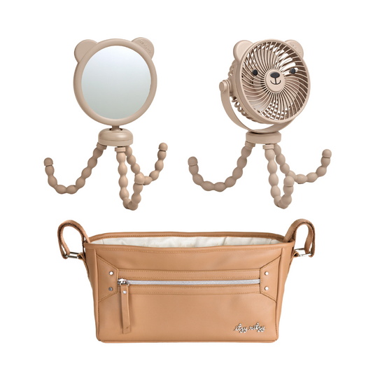 Bear Stroller Essentials Bundle - Cognac