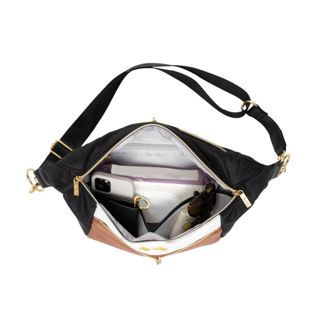 Pre-Order Ritzy Pack™ Fanny Pack & Crossbody Diaper Bag - Coffee & Cream