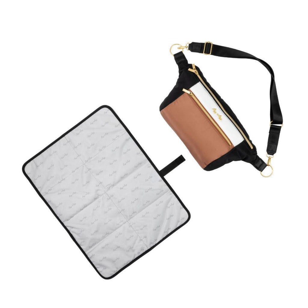 Pre-Order Ritzy Pack™ Fanny Pack & Crossbody Diaper Bag - Coffee & Cream