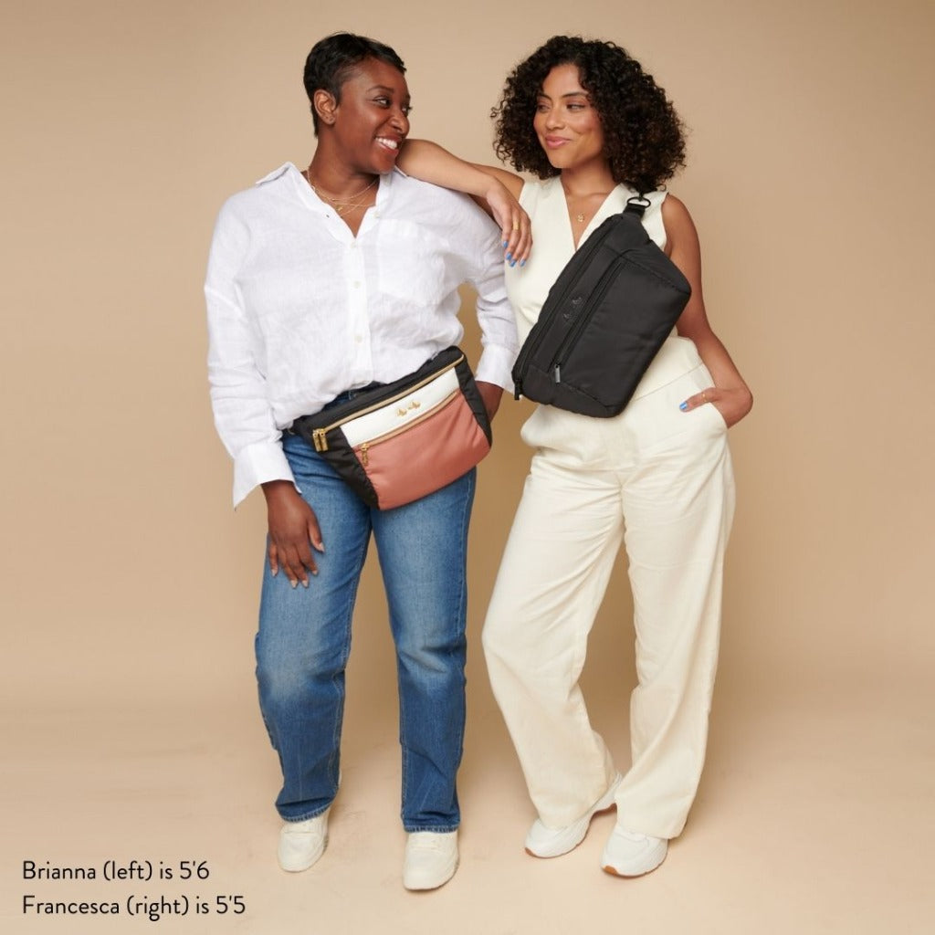 Pre-Order Ritzy Pack™ Fanny Pack & Crossbody Diaper Bag - Coffee & Cream