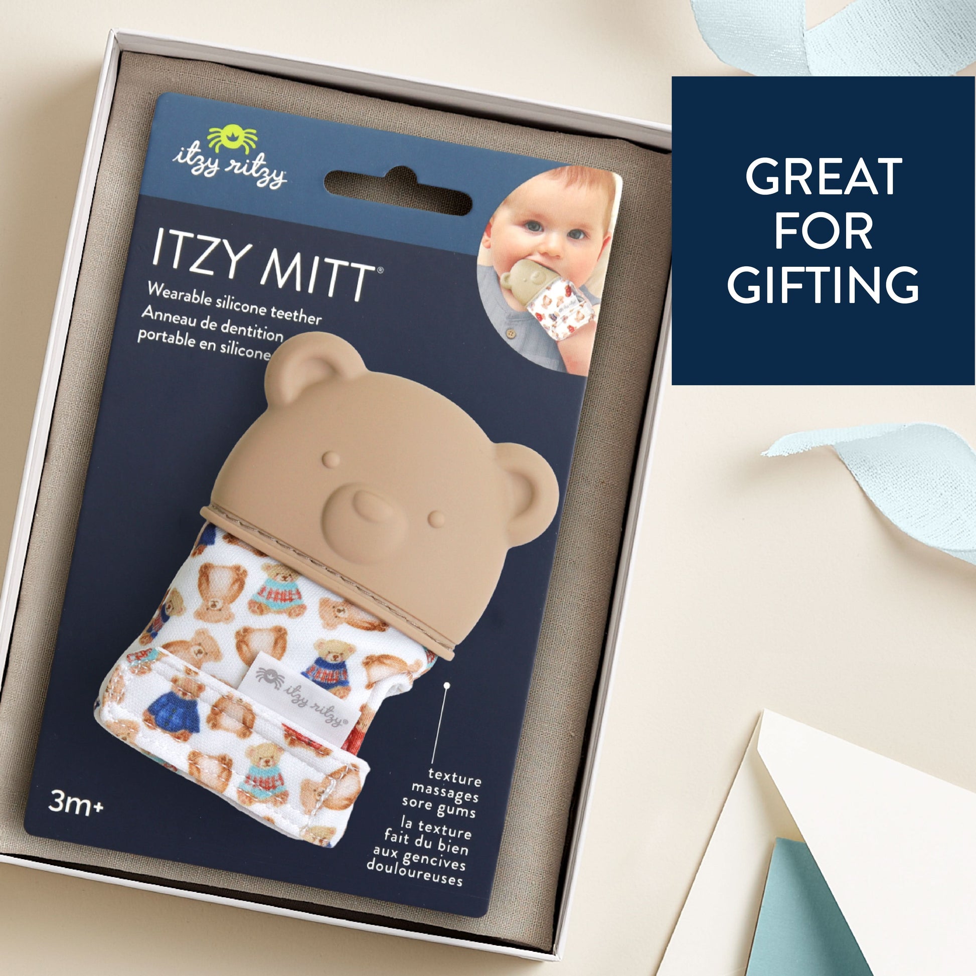 Itzy Mitt® Teething Mittens Classic Bears