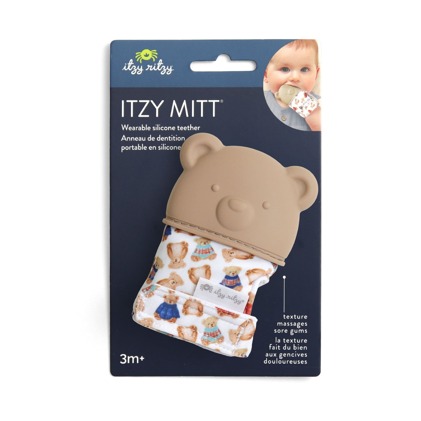Itzy Mitt® Teething Mittens Classic Bears