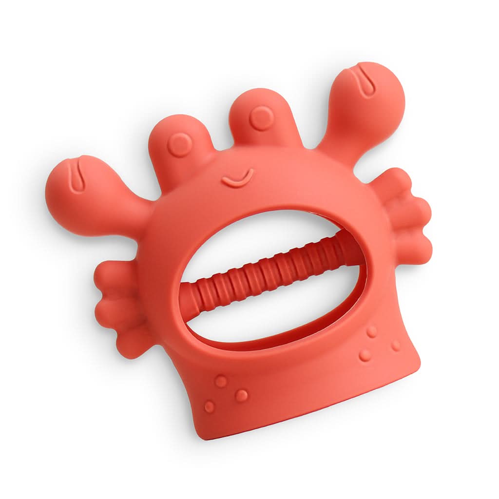Bitzy Grip™ Silicone Teether Carl the Crab