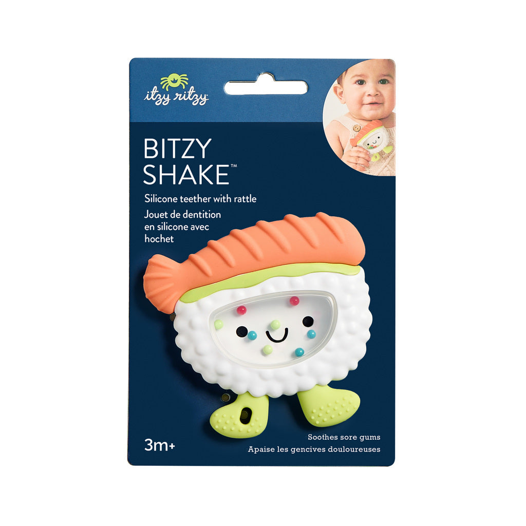 Bitzy Shake Plus™ Rattle & Teether - Sammy the Sushi