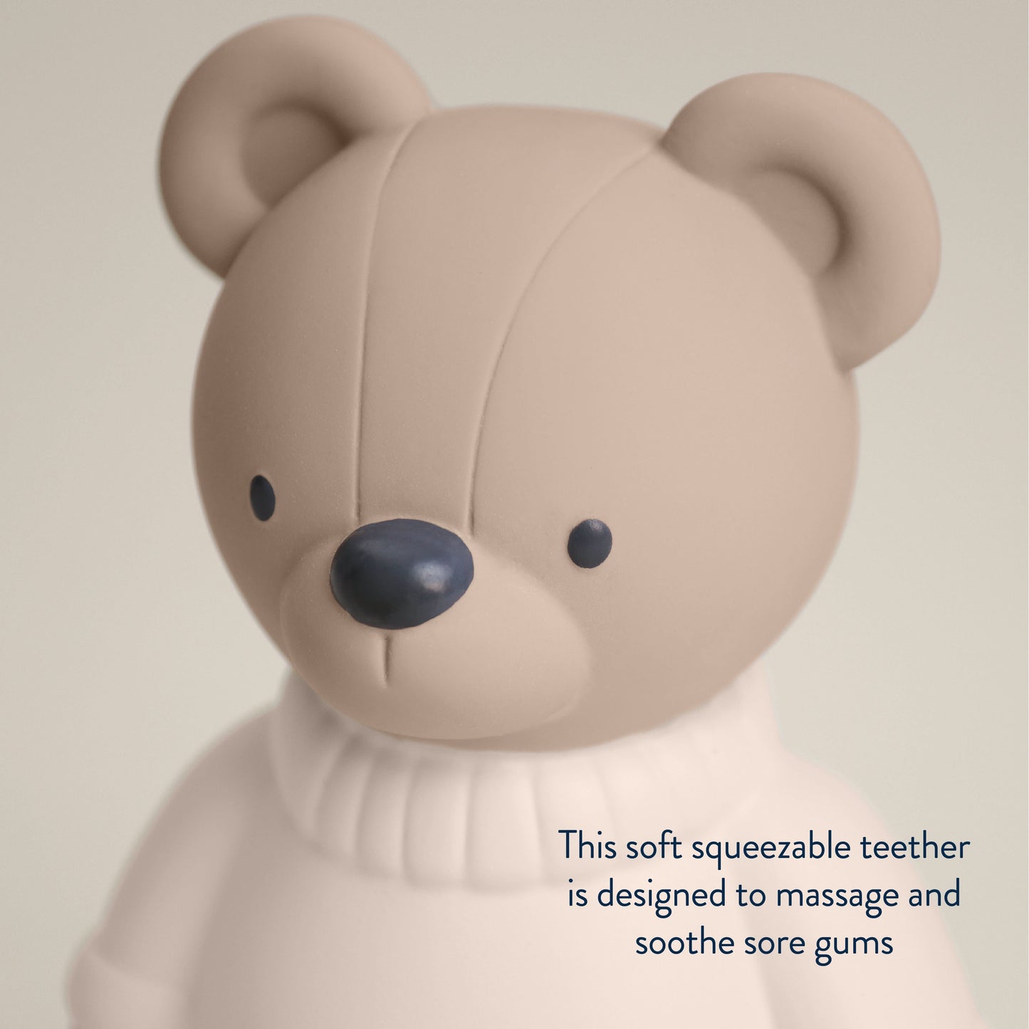 Comfort Crew™ Natural Rubber Latex Teether - Bear