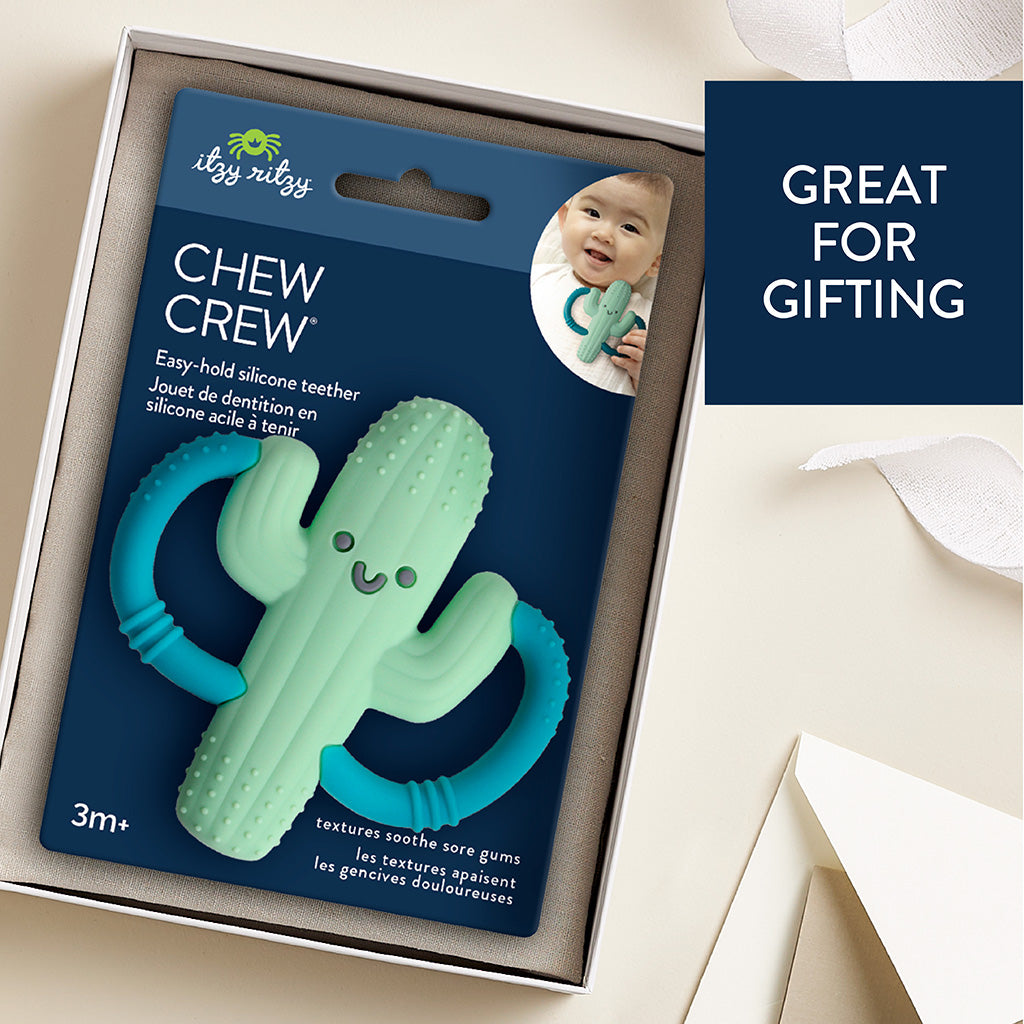 Chew Crew™ Silicone Handle Teether Cooper the Cactus