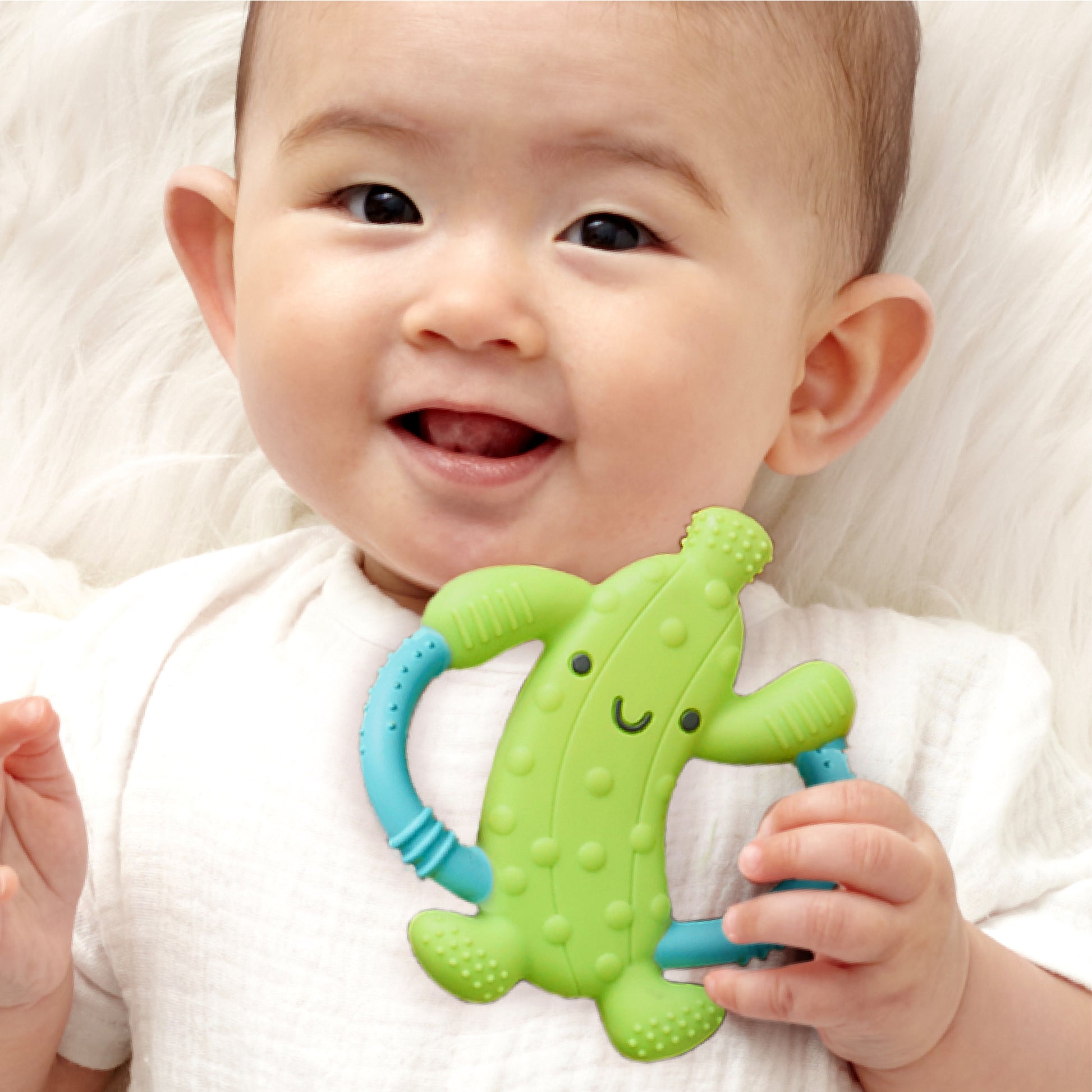 Chew Crew™ Silicone Handle Teether Parker the Pickle
