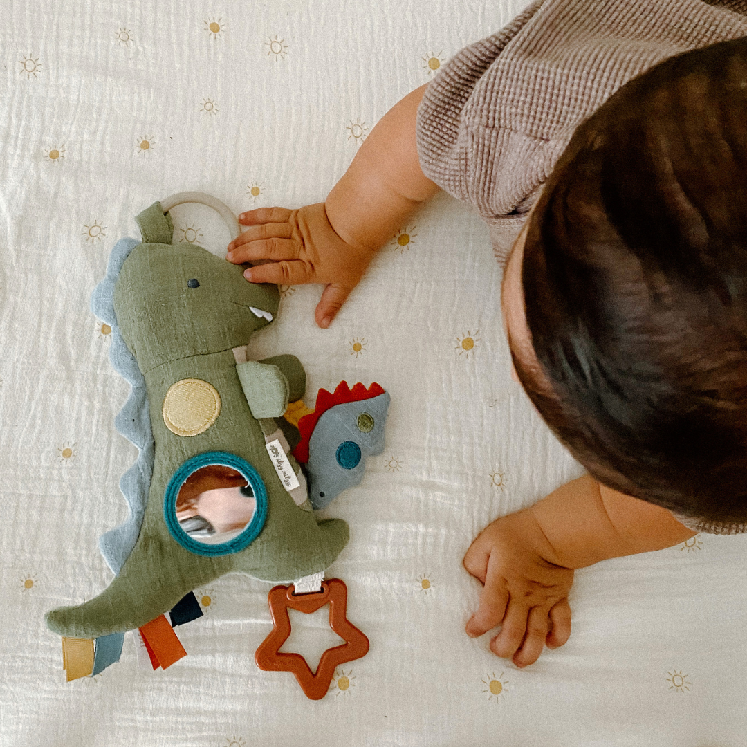 Bitzy Traveler™ Developmental Sensory Toy Dino