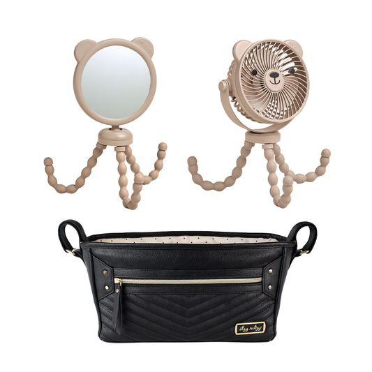 Bear Stroller Essentials Bundle - Jetsetter Black