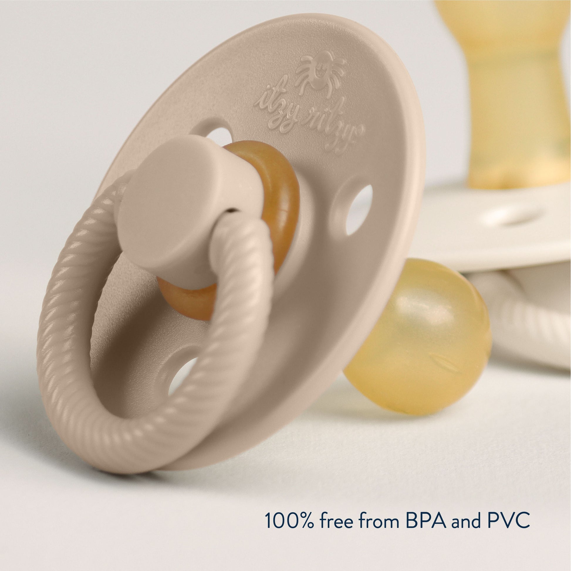Itzy Soother™ Natural Rubber Pacifier - 0-6M Itzy Ritzy Coconut & Toast
