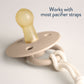 Itzy Soother™ Natural Rubber Pacifier - 6-18M Coconut & Toast