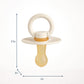 Itzy Soother™ Natural Rubber Pacifier - 0-6M Itzy Ritzy Coconut & Toast