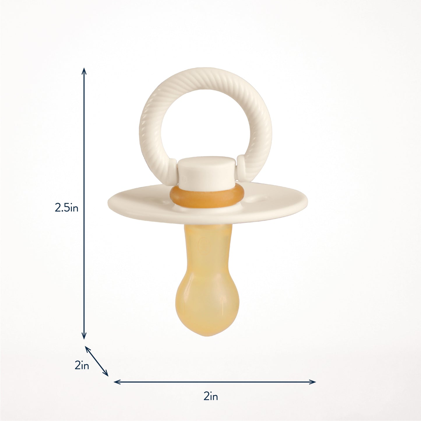 Itzy Soother™ Natural Rubber Pacifier - 0-6M Itzy Ritzy Coconut & Toast