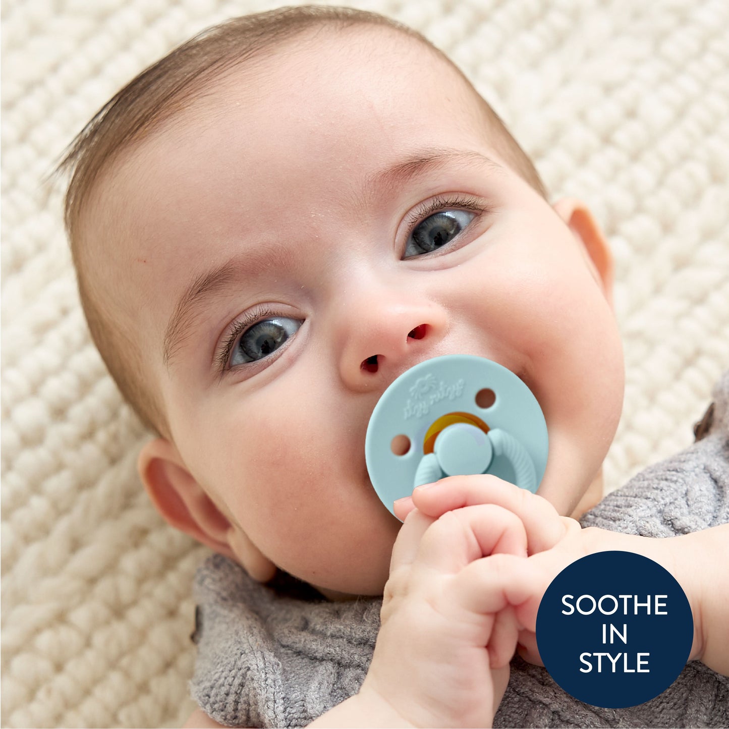 Itzy Soother™ Natural Rubber Pacifier - 6-18M Harbor & Coast