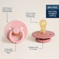 Itzy Soother™ Natural Rubber Pacifier - 0-6M Itzy Ritzy Blossom & Rosewood