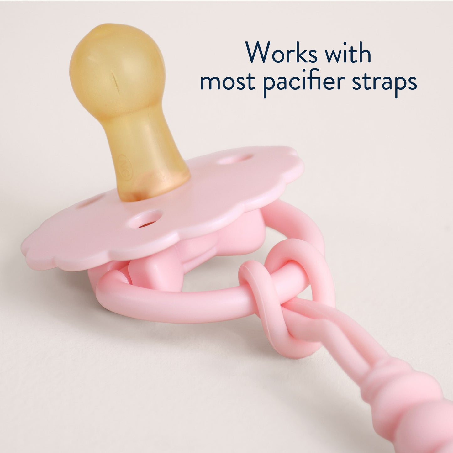 Itzy Soother™ Natural Rubber Pacifier - 6-18M Pink Bows
