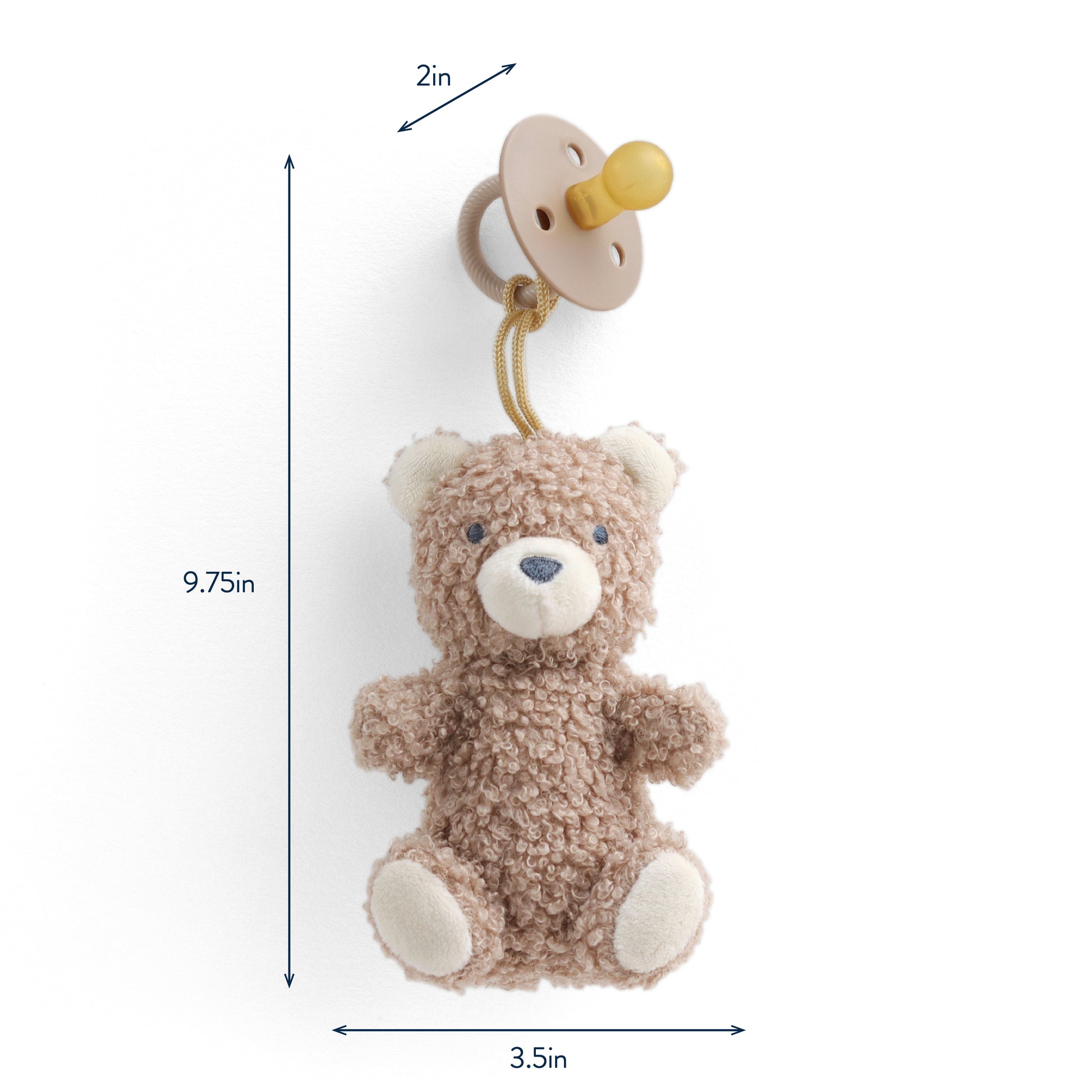 Bitzy Pal™ Natural Rubber Pacifier & Lovey Itzy Ritzy Bear
