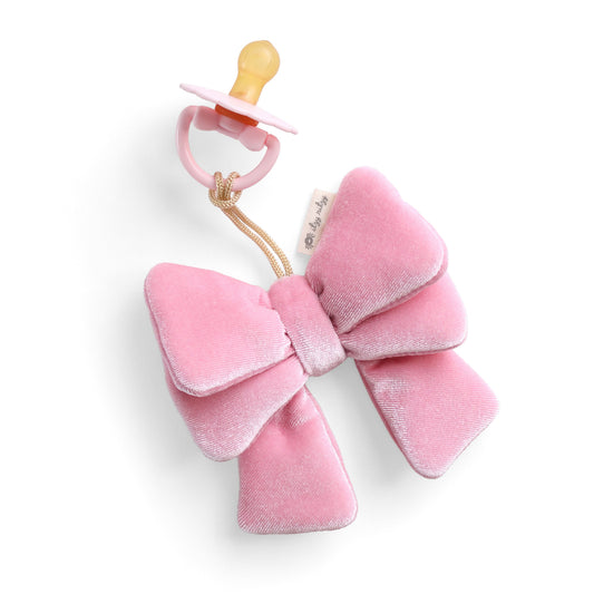 Bitzy Pal™ Natural Rubber Pacifier & Lovey Itzy Ritzy Bow 