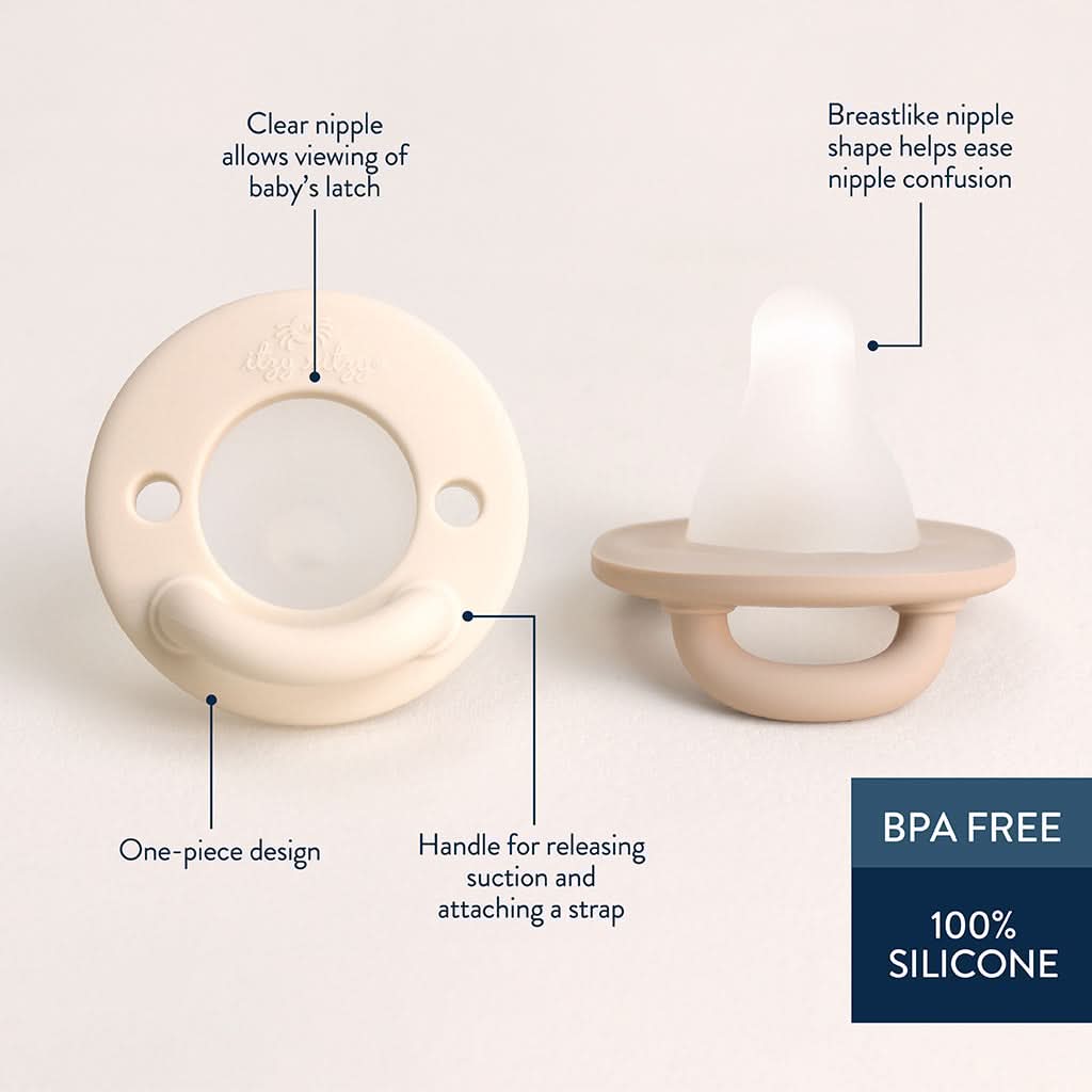 Latch & Soothe™ Breastlike Pacifier - Toast & Buttercream