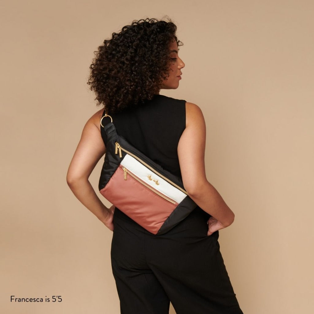 Pre-Order Ritzy Pack™ Fanny Pack & Crossbody Diaper Bag - Coffee & Cream