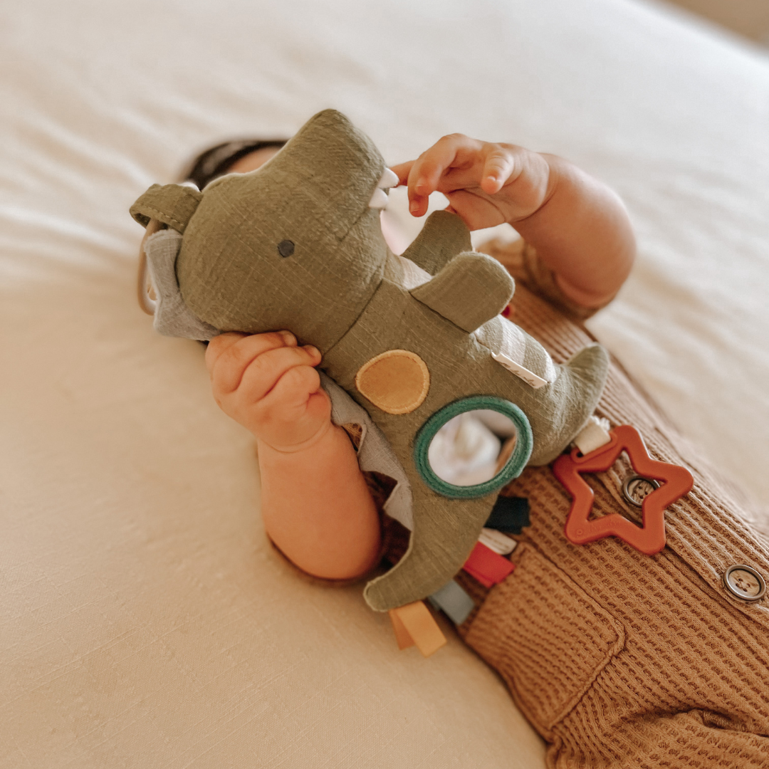 Bitzy Traveler™ Developmental Sensory Toy Dino