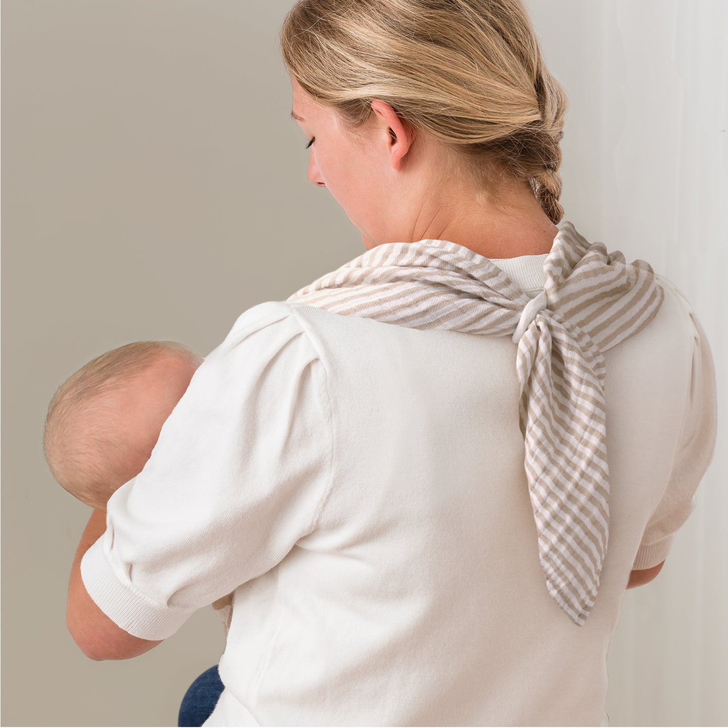 Breastfeeding Boss™ A Multitasking Must-Have for Nursing, Swaddling & More Nursing Cover Itzy Ritzy Mudcloth - Chai Stripes