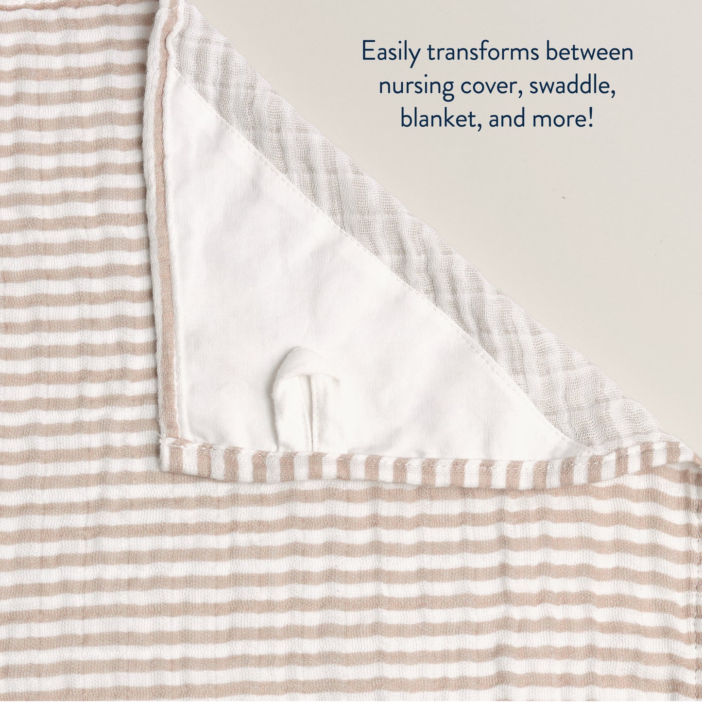 Breastfeeding Boss™ A Multitasking Must-Have for Nursing, Swaddling & More Nursing Cover Itzy Ritzy Mudcloth - Chai Stripes