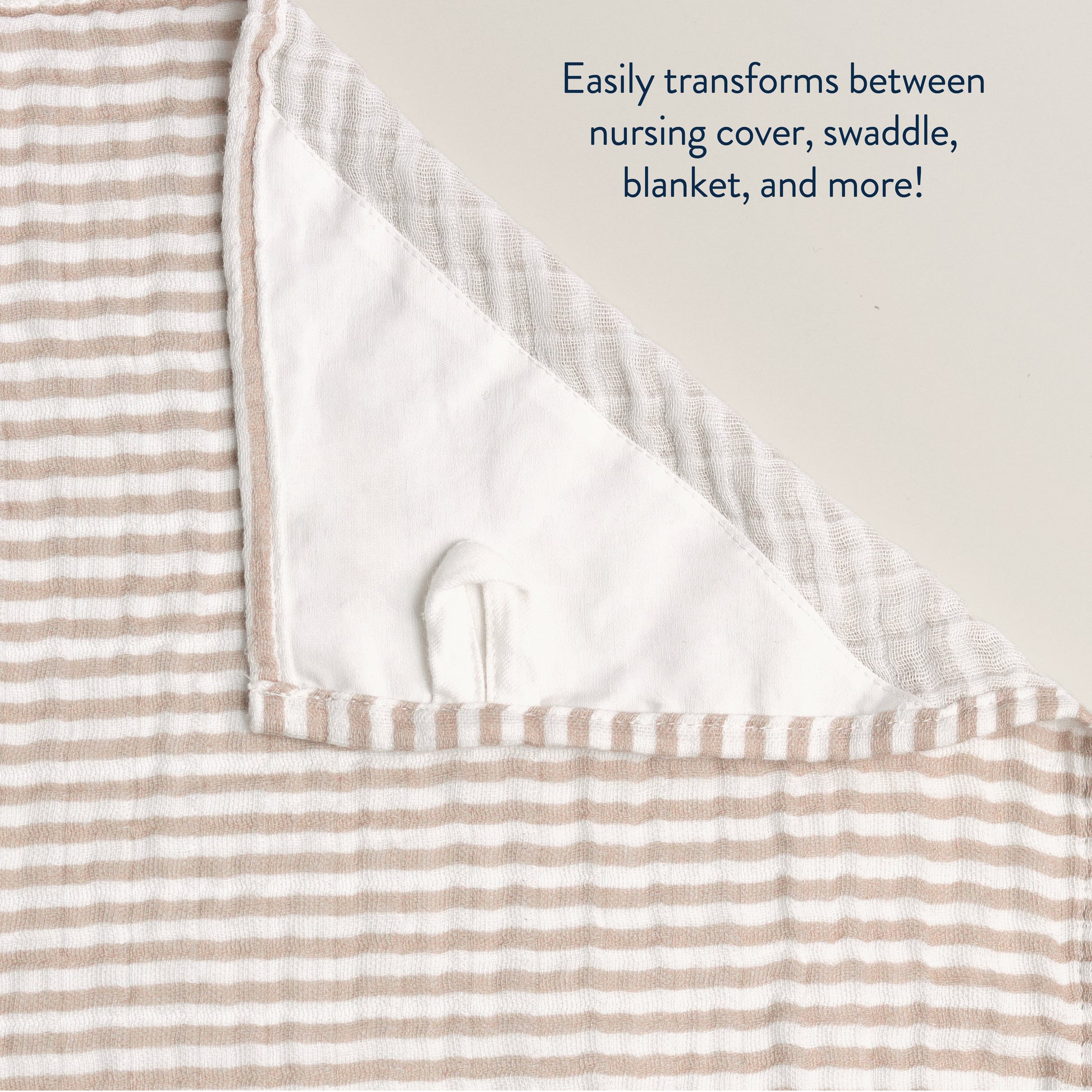 Breastfeeding Boss™ A Multitasking Must-Have for Nursing, Swaddling & More Nursing Cover Itzy Ritzy Mudcloth - Chai Stripes