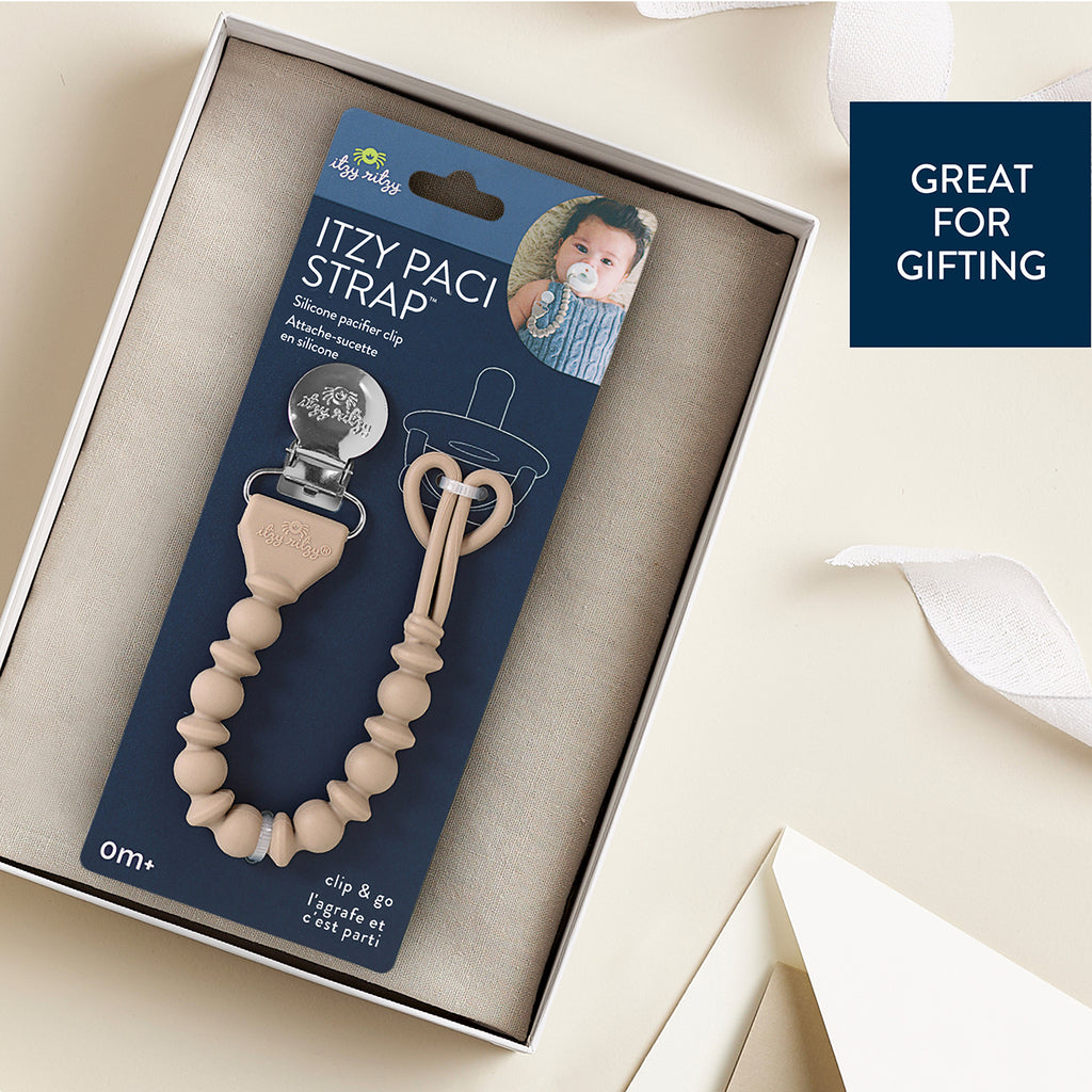 Itzy Paci Strap™ - Beaded Pacifier Clip Pacifiers & Loveys Itzy Ritzy Toast