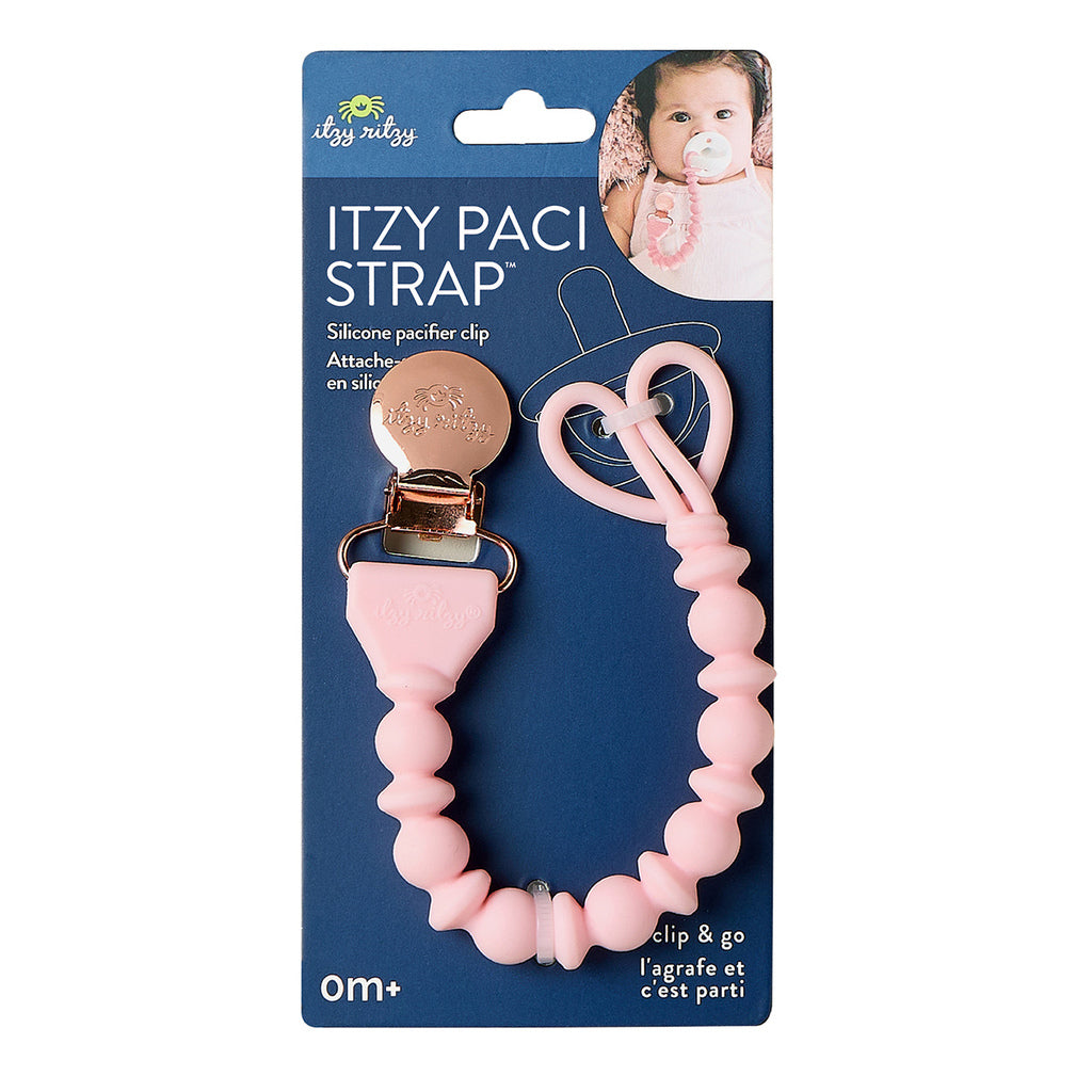 Itzy Paci Strap™ - Beaded Pacifier Clip Pacifiers & Loveys Itzy Ritzy Pink Beaded Clip