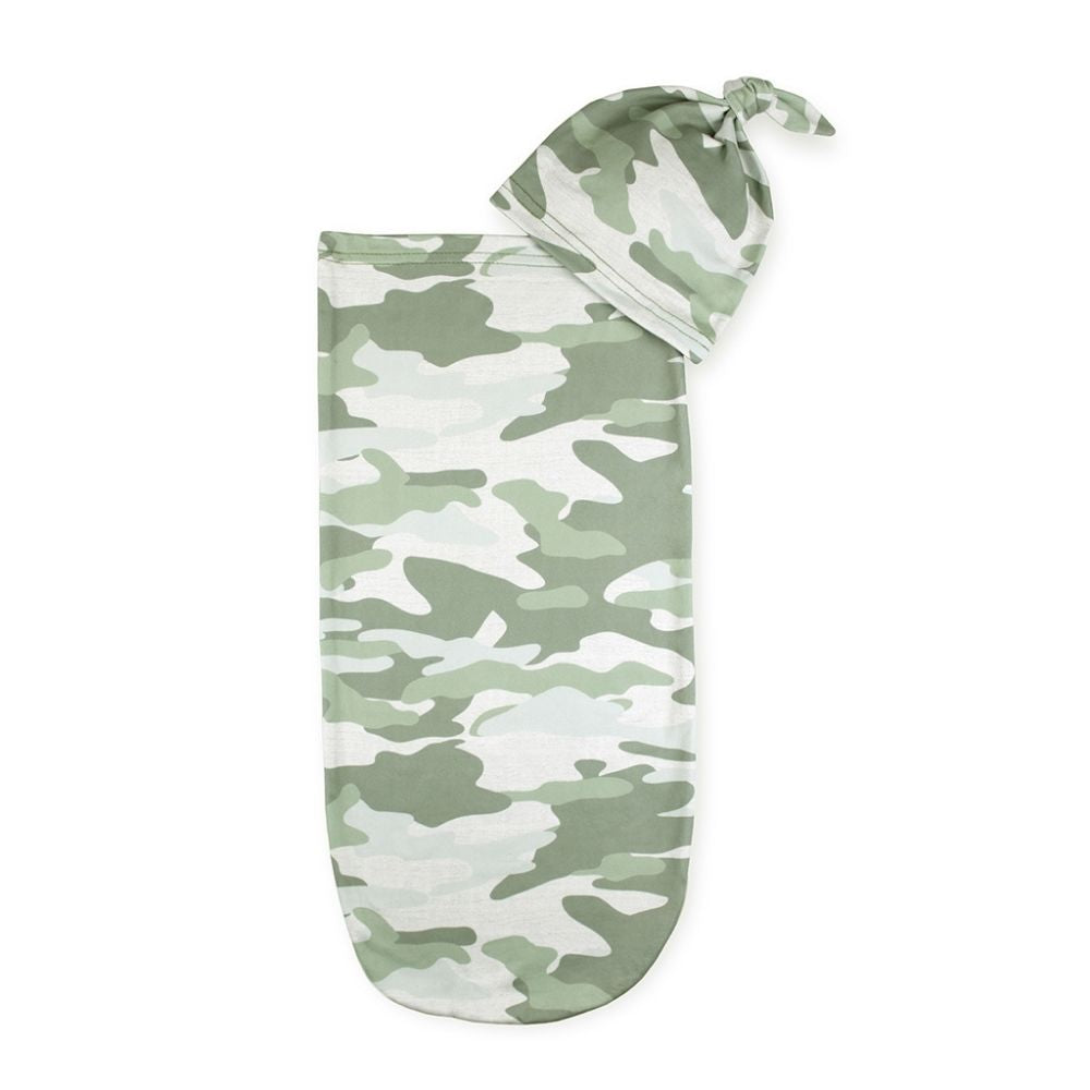 Cutie Cocoon™ - Baby Cocoon & Hat Set Cocoons Itzy Ritzy Camo