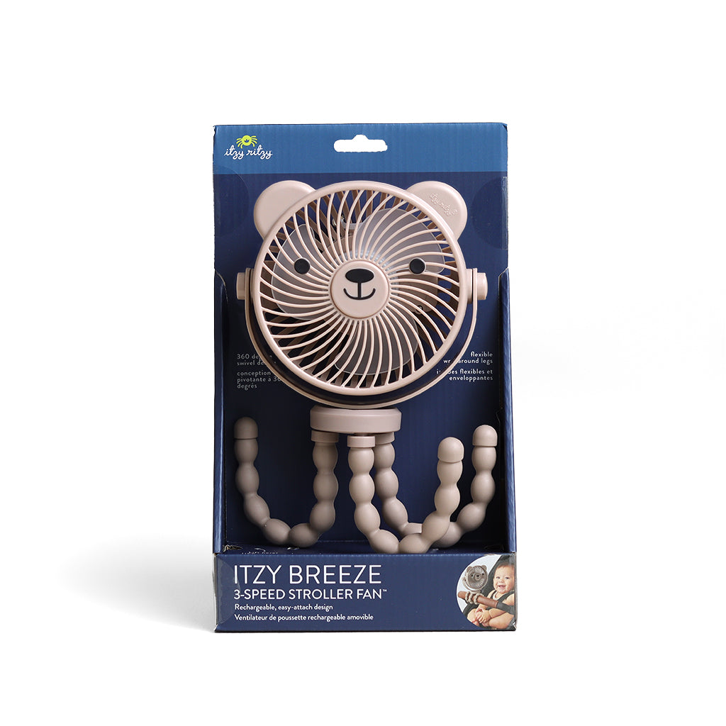 Itzy Breeze 3-Speed Stroller Fan™ Theo the Bear