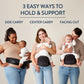 Itzy Hold & Fold™ Hip Seat Baby Carrier - Black