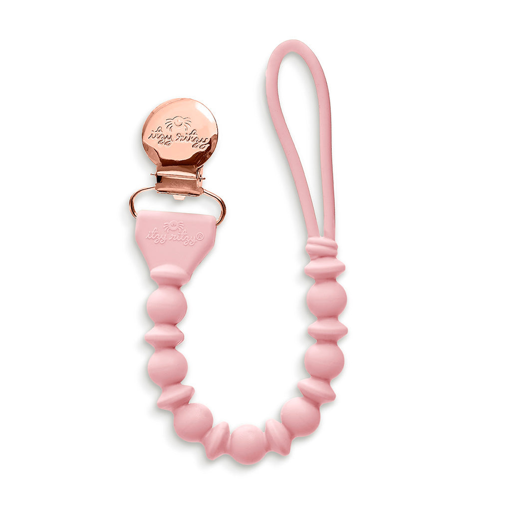 Sweetie Strap™ - Beaded Pacifier Clip Pacifiers & Loveys Itzy Ritzy Pink Beaded Clip
