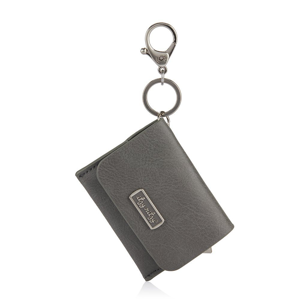 Itzy Mini Wallet™ Card Holder and Key Chain Charm Diaper Bag Accessory Itzy Ritzy Grayson