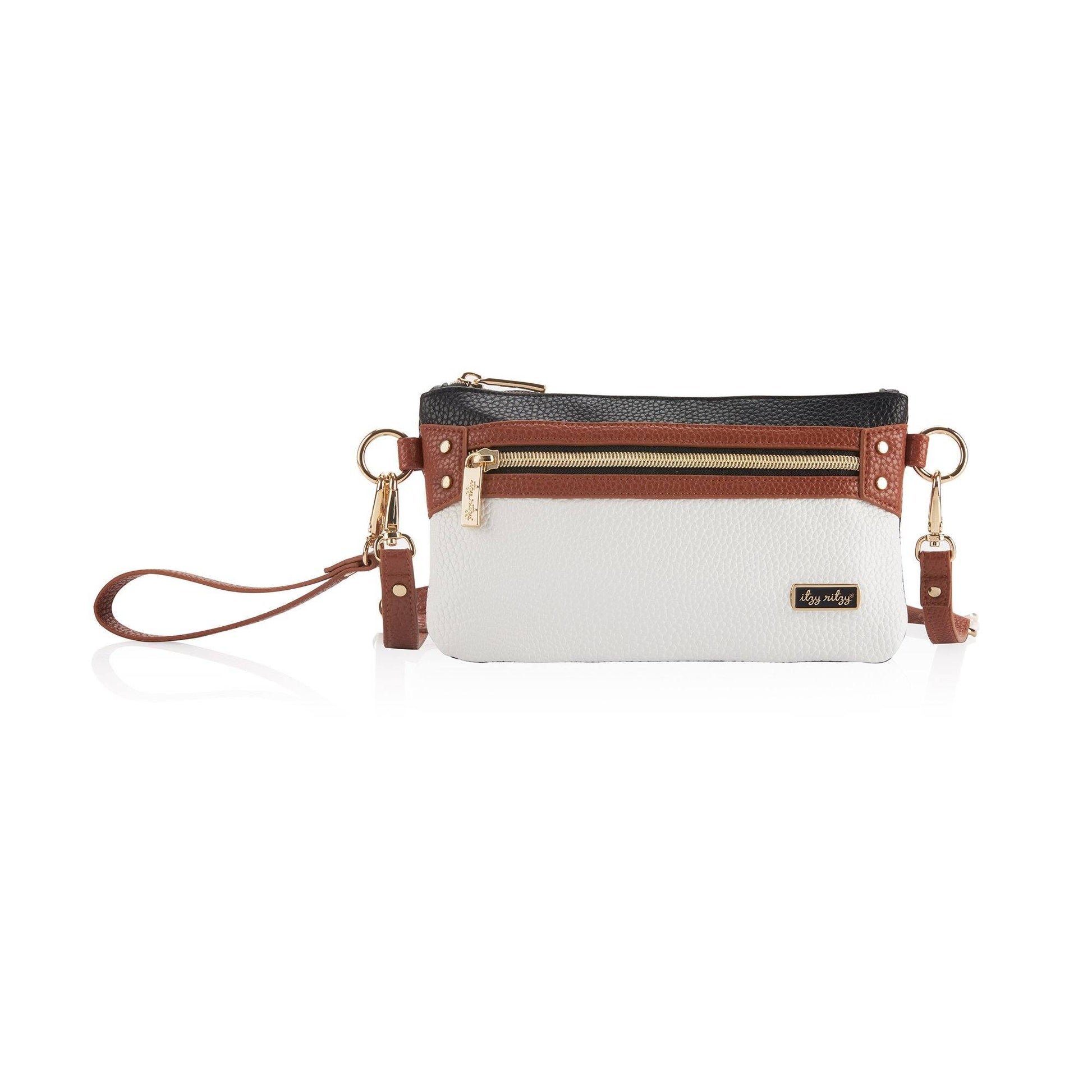 Close up of the Boss Pouch Wallet Purse Coffee & Cream