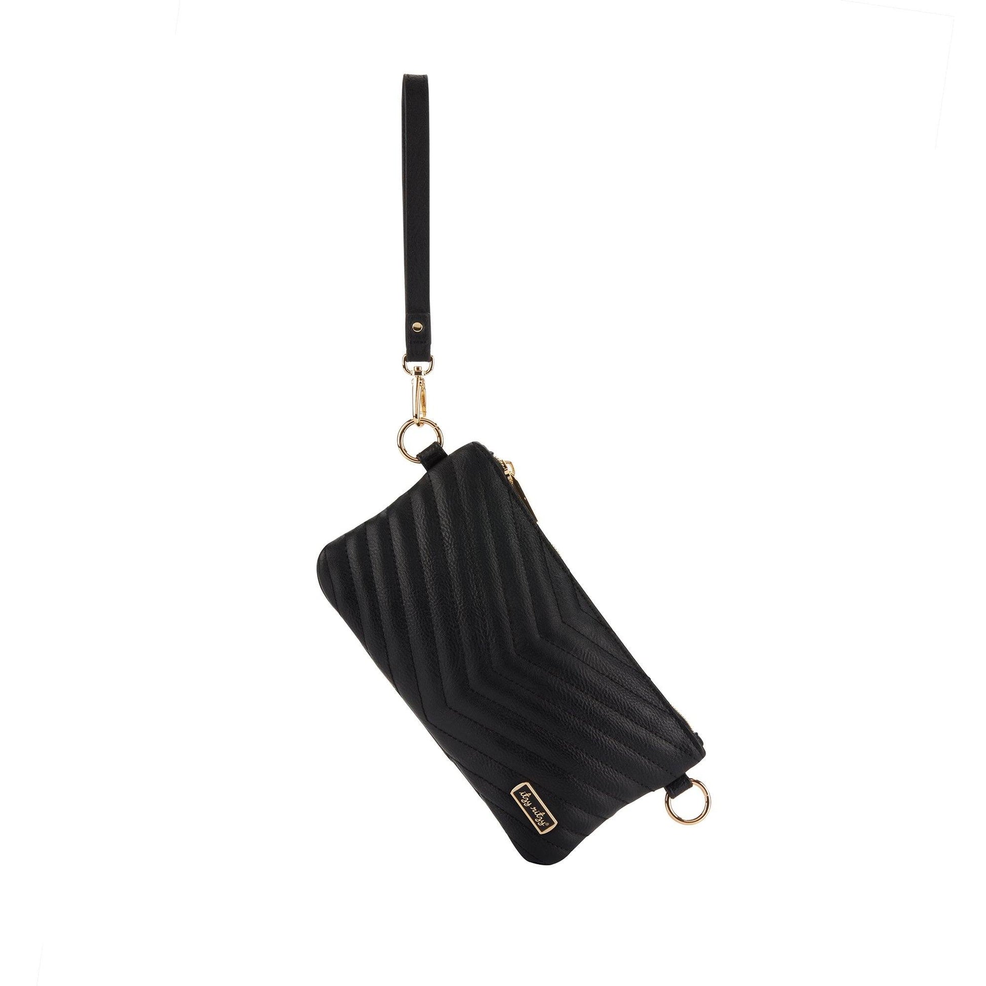 Close up of the Boss Pouch Wallet PurseJetsetter Black
