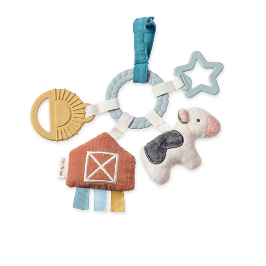 Bitzy Busy Ring™ Teething Activity Toy Farm