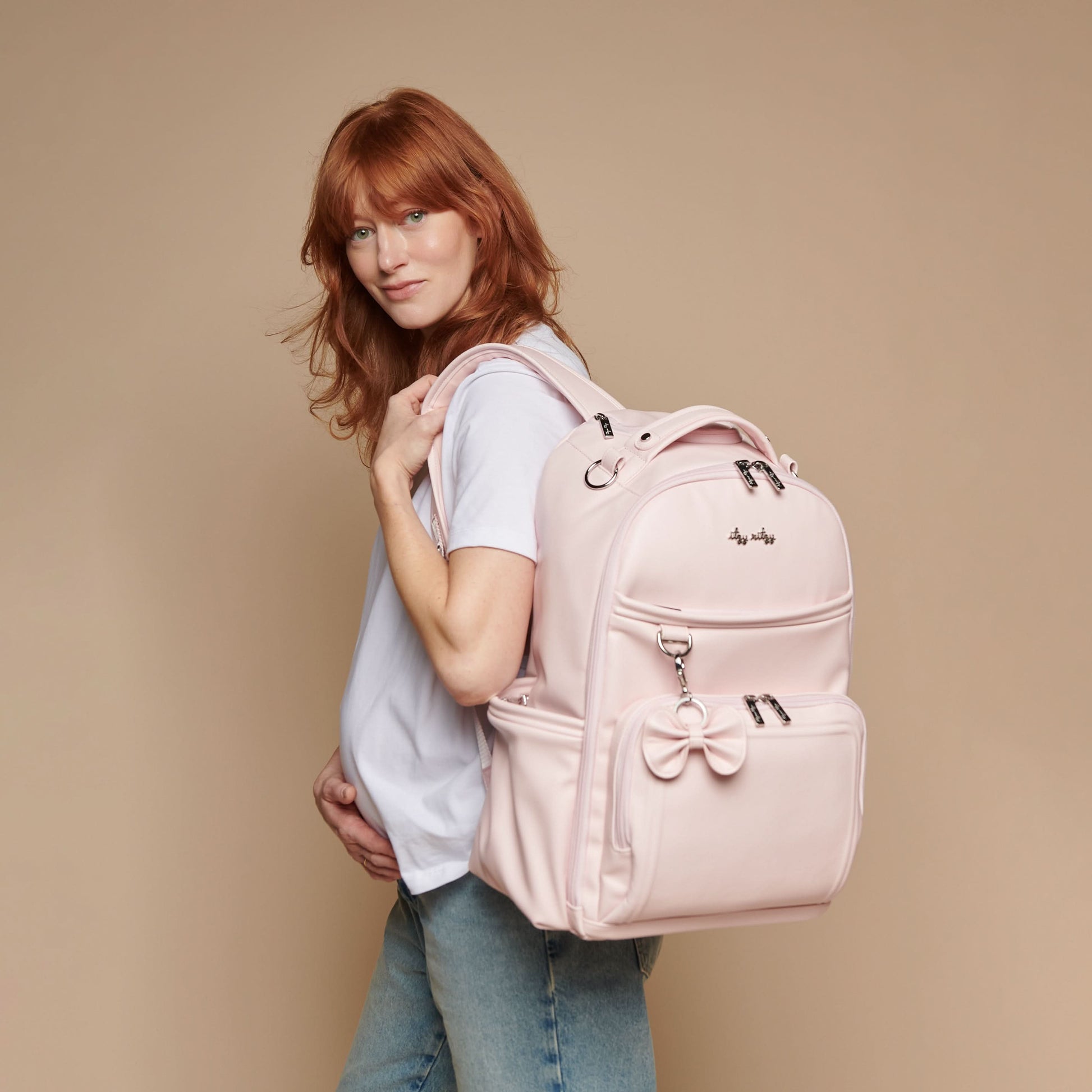 Boss Plus™ Large Diaper Bag Backpack Ribbons & Roses