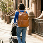 Boss Plus™ Large Diaper Bag Backpack Cognac
