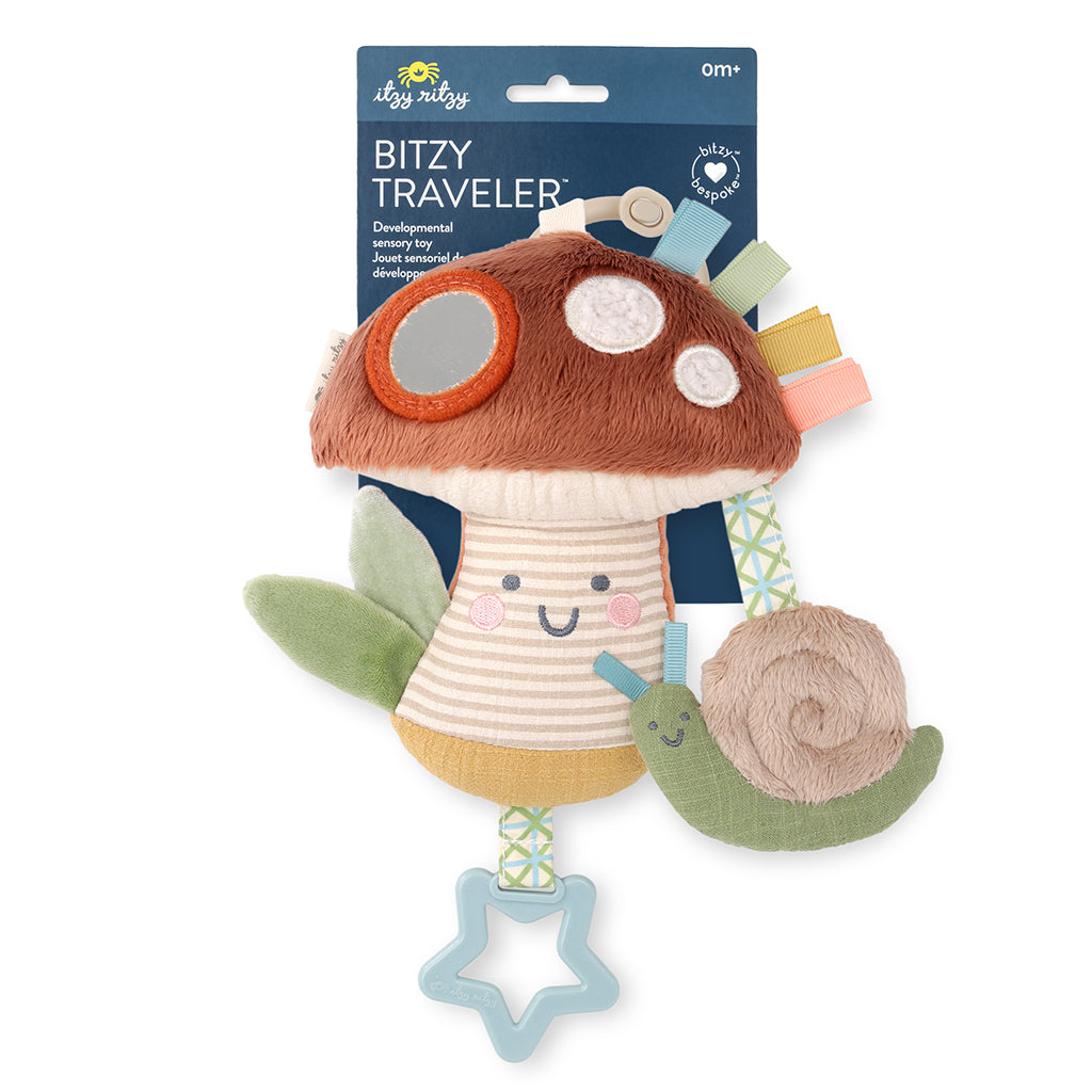 Bitzy Traveler™ Developmental Sensory Toy Mushroom